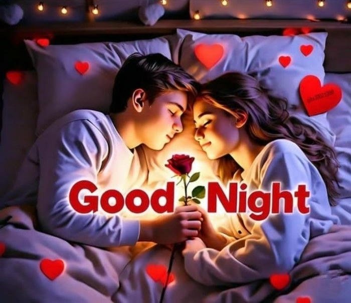 Image Cute good night love feeling
