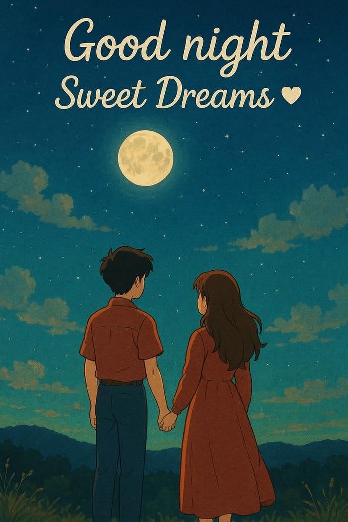 Image Sweet good night love message