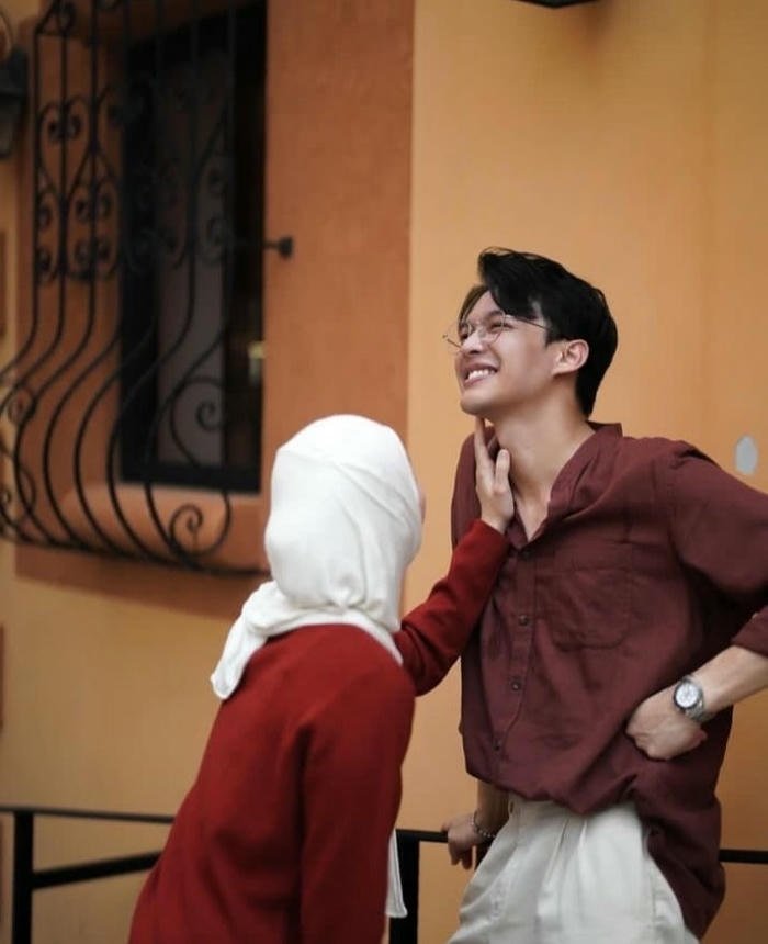 Image hijab couple dp calm emotions