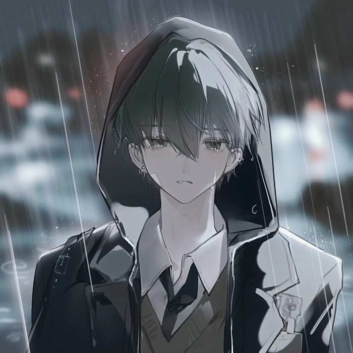 Lonely profile picture featuring soft shadows gloomy visual atmosphere