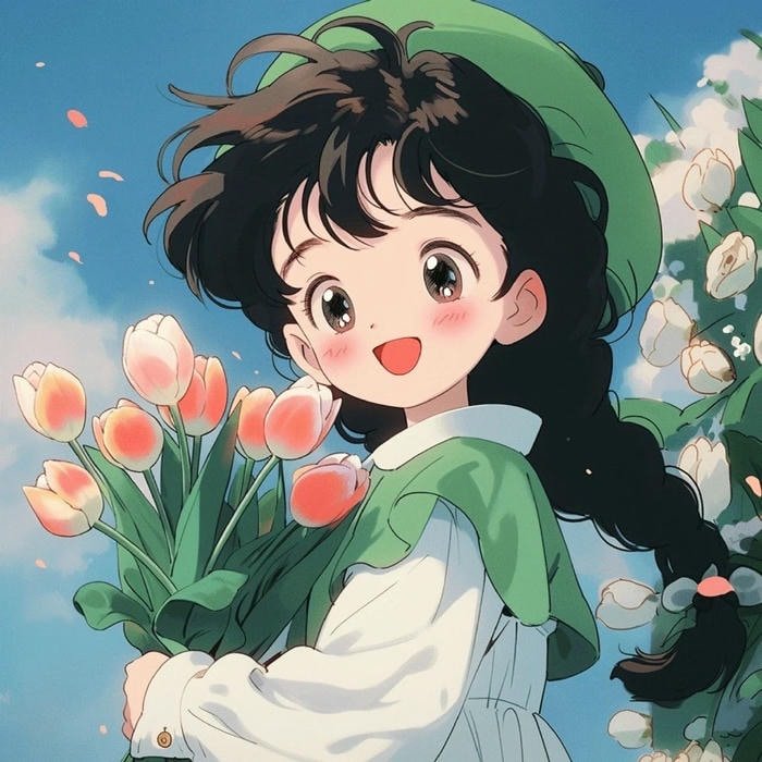 Pic Cute Cartoon DP With Soft Smile