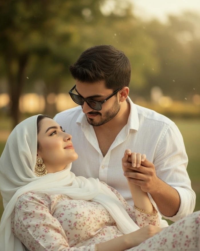 Picture muslim couple dp calm love