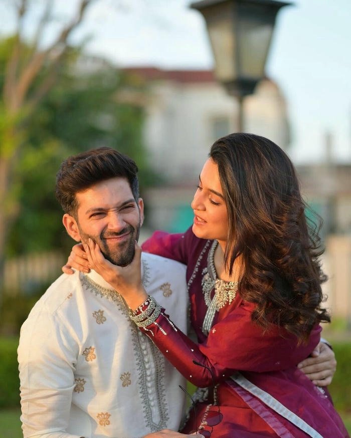 Punjabi couple dp festive couple look