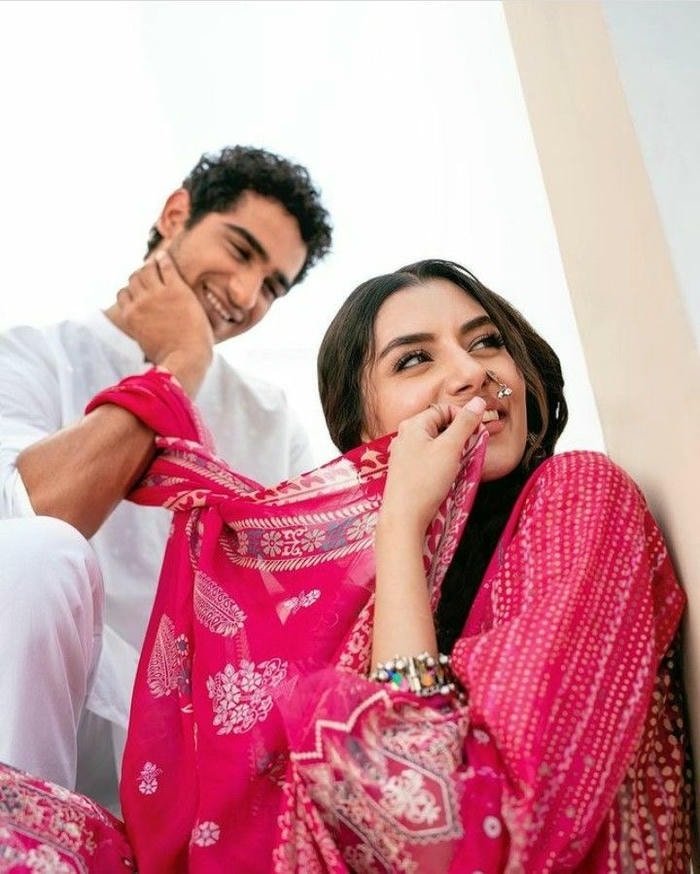 Punjabi couple dp traditional romance