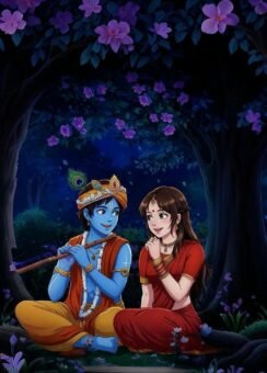 156+ Radha Krishna cartoon DP romantic, spiritual & adorable - Featured post in Anime DP