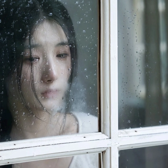 Sad dp showing emotional silence near dim glowing lights