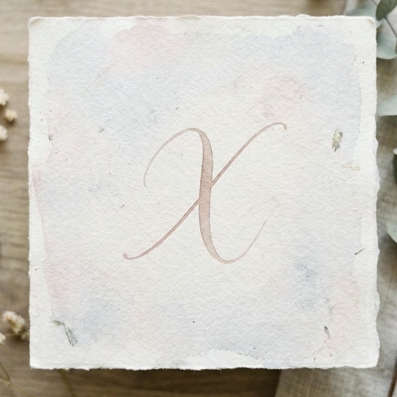 Simple and Stylish X Initial Display Pictures