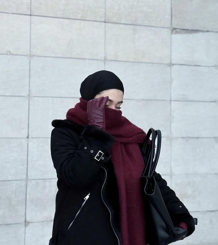 Simple elegant hijab girls profile look