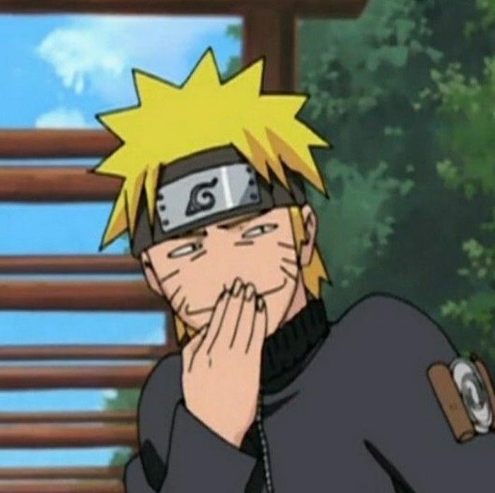 Smiling anime character art created as funny dp