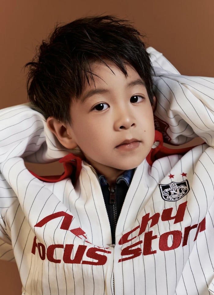 Warm smile boy profile