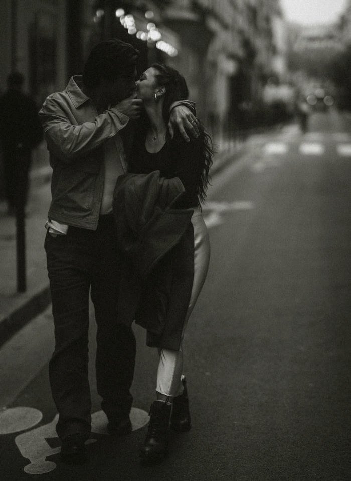 Warm sunset couple romantic HD image