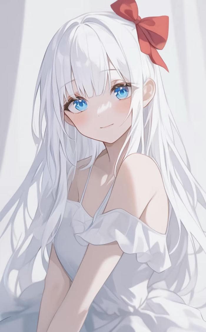 anime girl cute pose