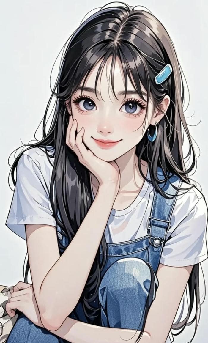 anime girl silhouette