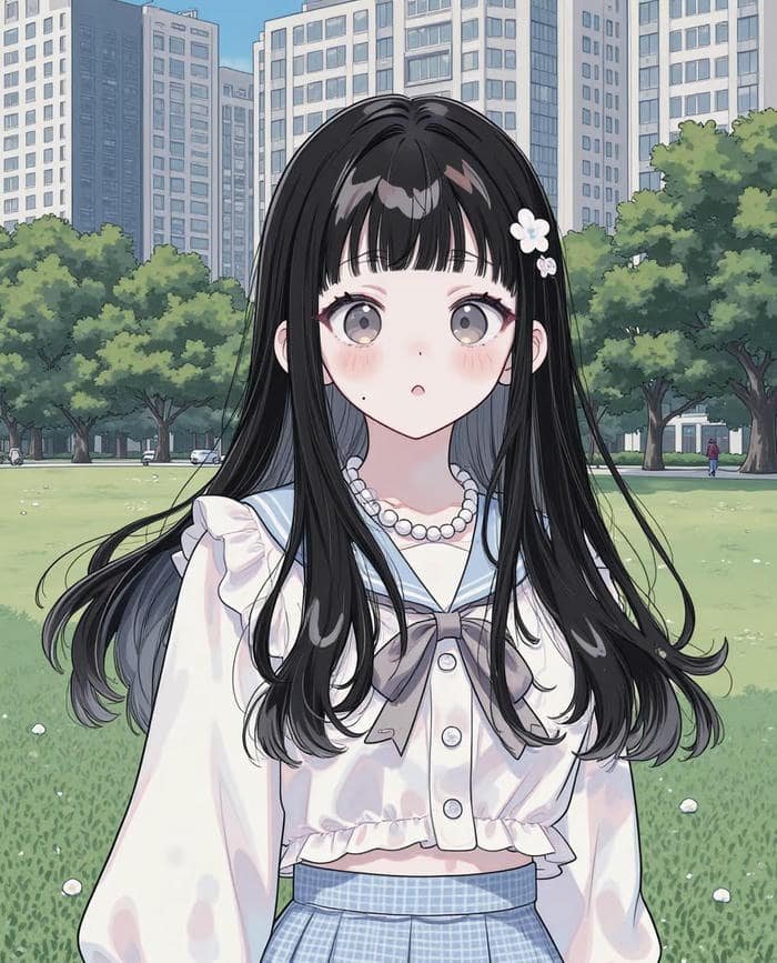 anime profile illustration