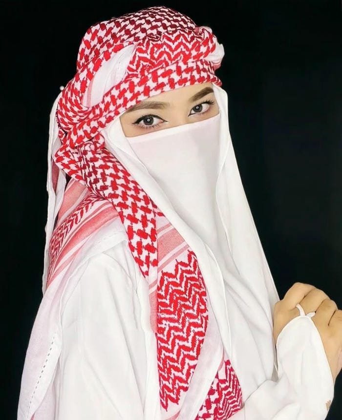 calm mood in hijab dp for girls