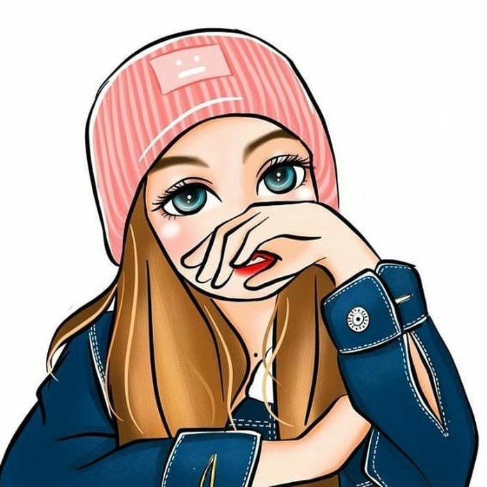 cartoon instagram dp for girls aesthetic illustration style profile