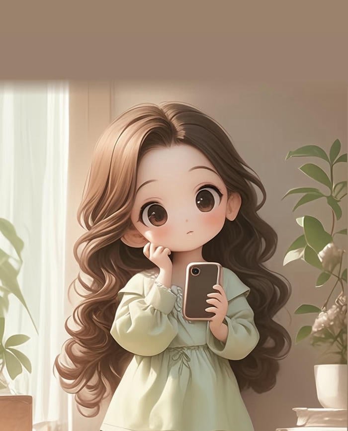 cartoon profile illustration whatsapp