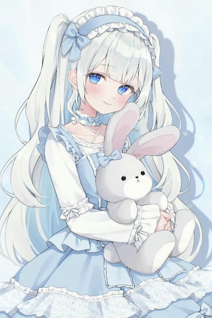 charming anime girl dp