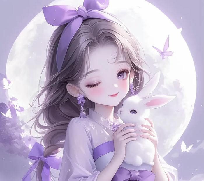 cute anime girl face