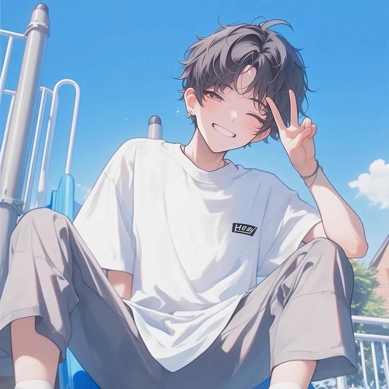 cute boy dp cartoon vibe