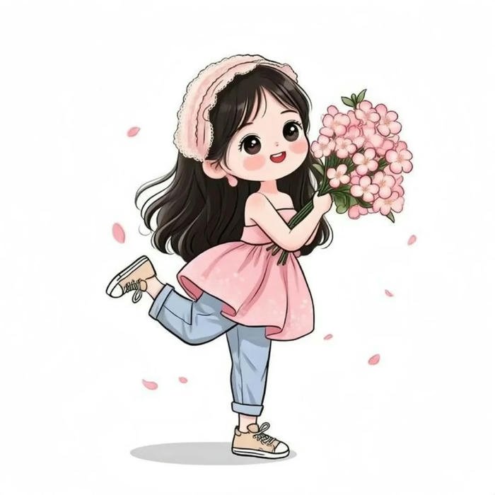 for girls instagram cartoon dp cute profile avatar style
