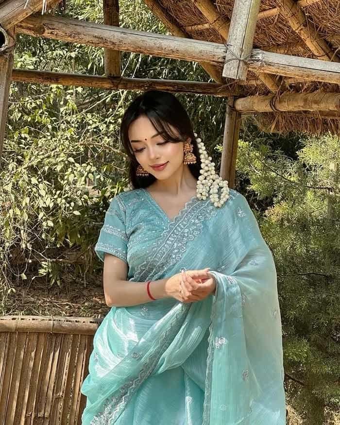 graceful pose in indian girl dp