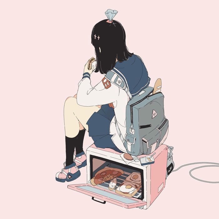 instagram simple girl dp cute pastel style