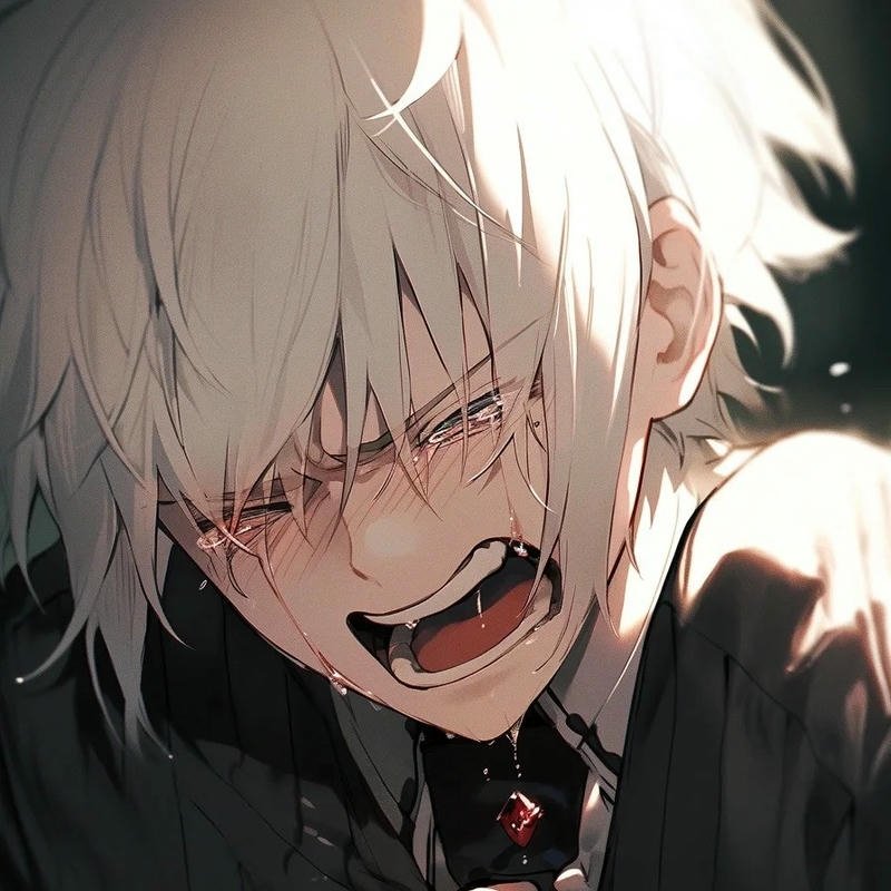 minimal cartoon sad dp