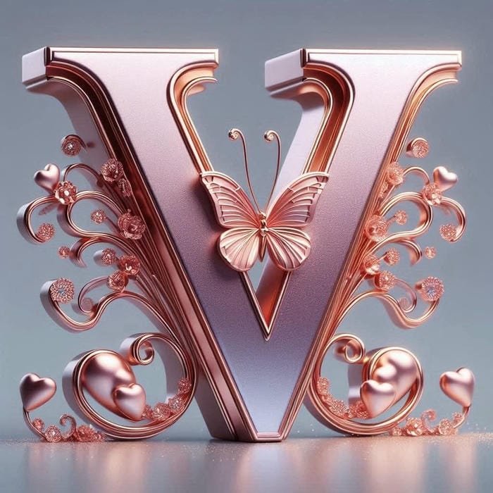 pastel style V name dp