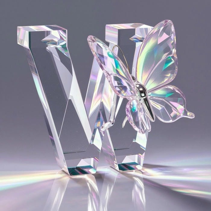 pastel style W name dp