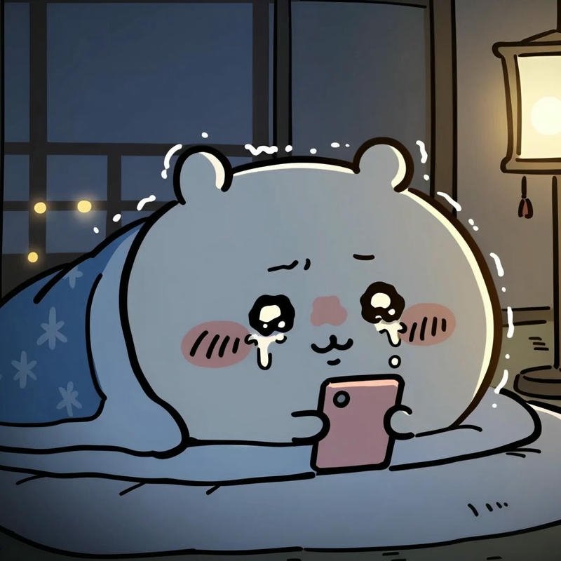 sad cartoon dp profile image