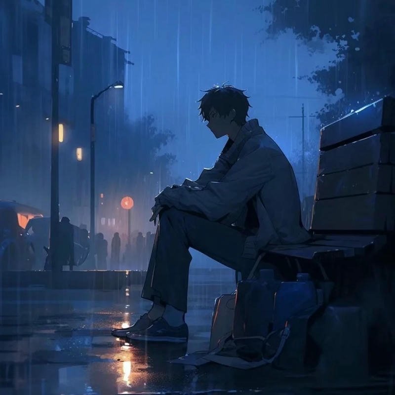 sad cartoon dp wallpaper style