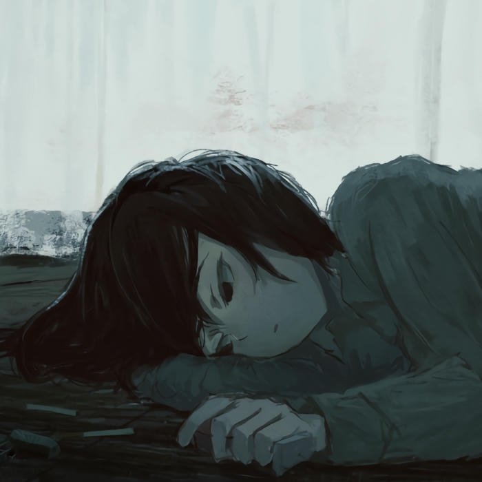 sad dp moody digital avatar for social