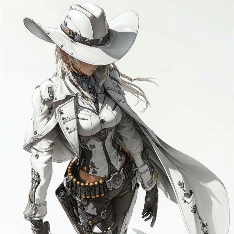 stylish anime girl aesthetic look