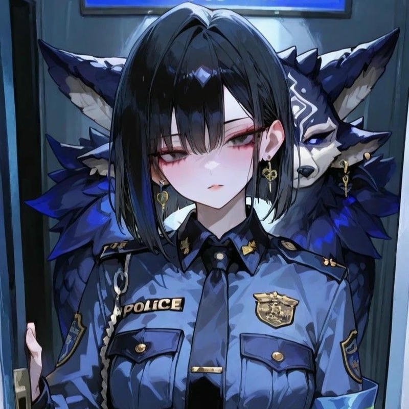 stylish anime girl full body