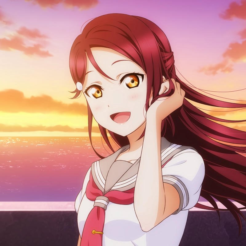 stylish anime girl mood tone