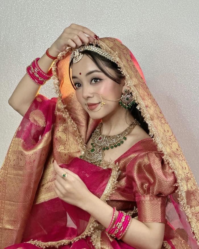 traditional outfit in indian girl dp