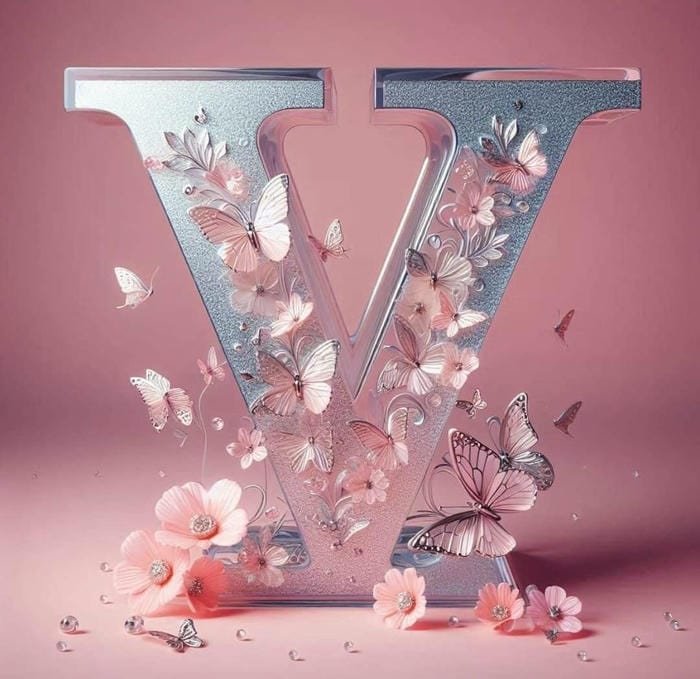 trendy look V name dp