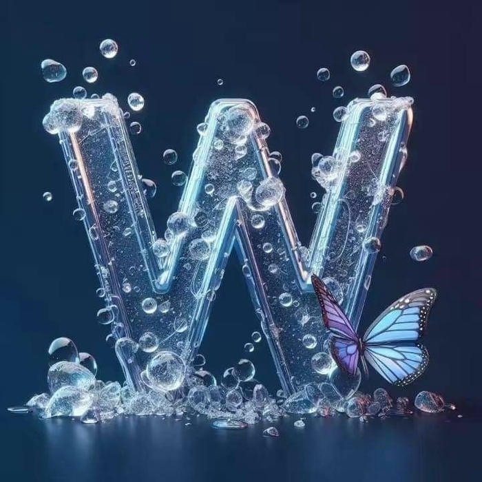 trendy look W name dp