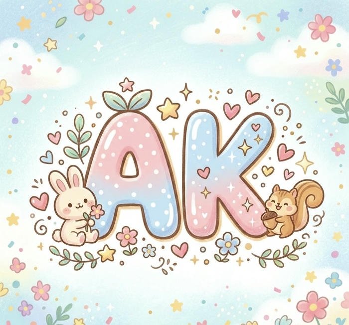 Aesthetic AK Letter DP Ideas for Instagram Looks