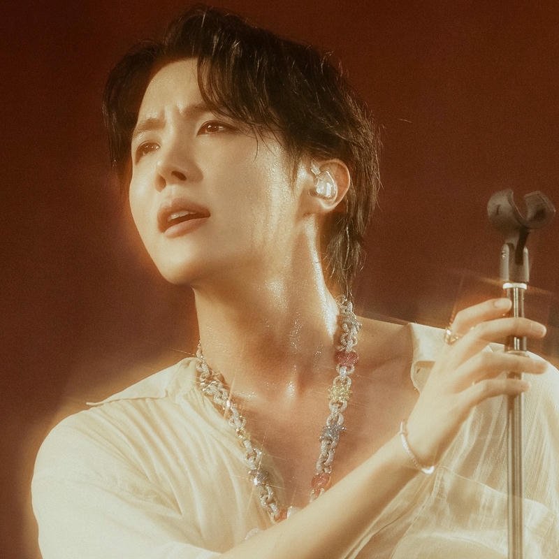 Bts dp images J-Hope white shirt golden sun light glow