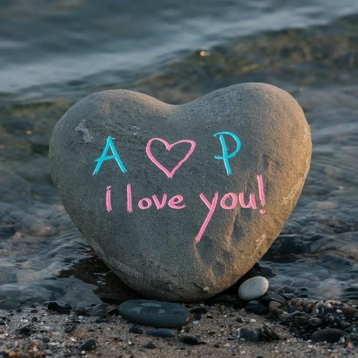 Calm blue horizon framing the ap name dp