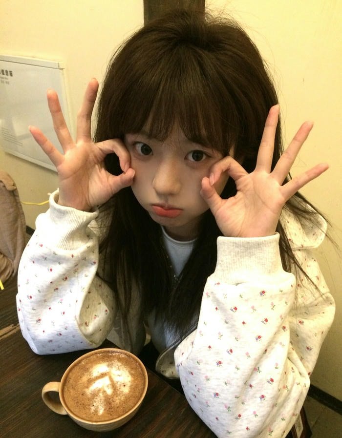 Calm cute girl pic dp peaceful face