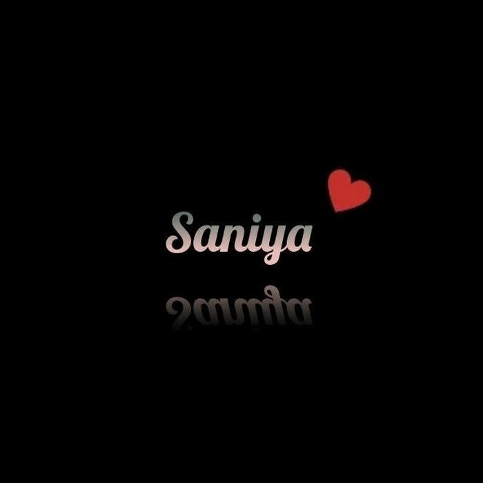 Charming face saniya name dp natural