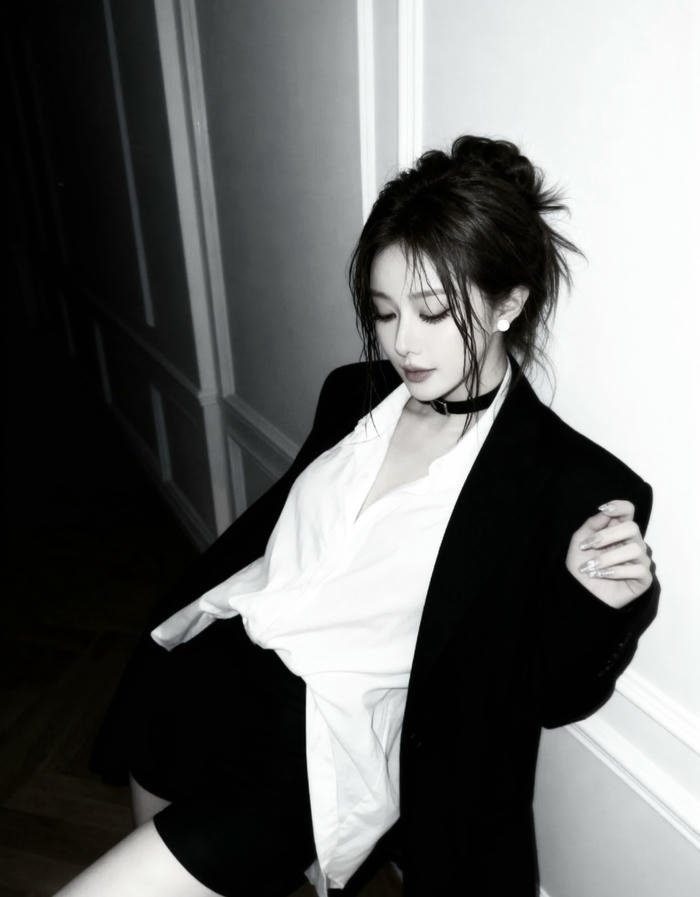 Classic style black dp for girls