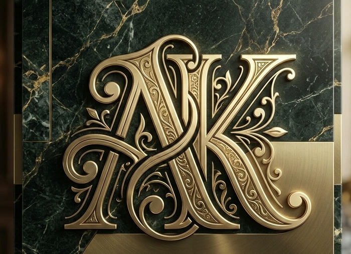 Creative AK Letter DP Designs for Social Media