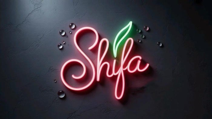 Elegant shifa name dp simple clean background