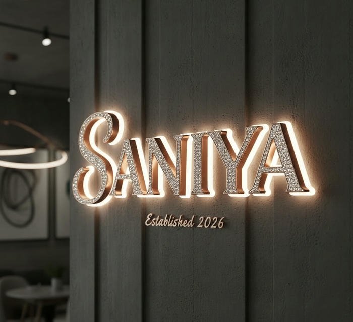 Elegant side pose saniya name dp