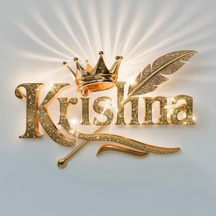 Eternal charm krishna name dp pic