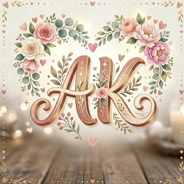 Eye Catching AK Name DP Images for Daily Use